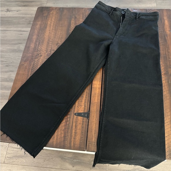 Zara ZW Collection High Waist Marine Straight Jeans - Picture 2 of 4